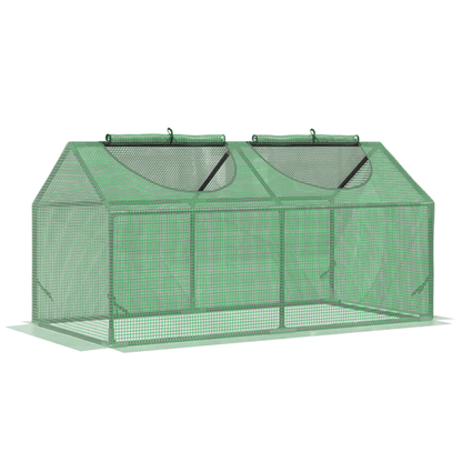 Outsunny Compact Mini Greenhouse - Sturdy Design with PE Cover, 119x60x60cm - plants - express.com