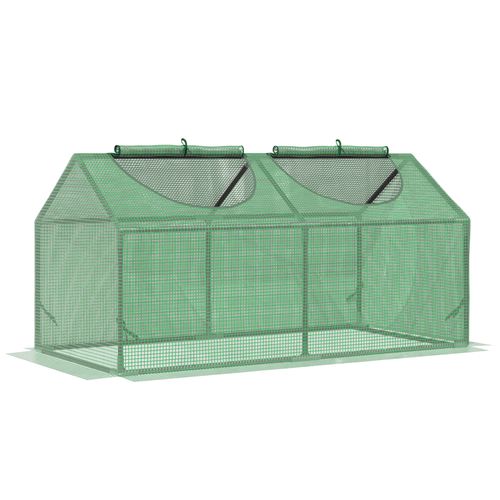 Outsunny Compact Mini Greenhouse - Sturdy Design with PE Cover, 119x60x60cm - plants - express.com