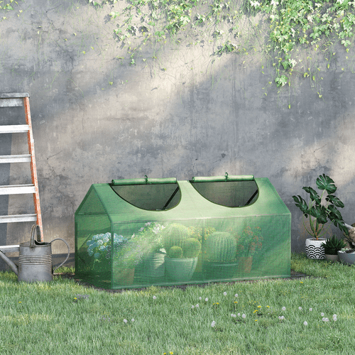 Outsunny Compact Mini Greenhouse - Sturdy Design with PE Cover, 119x60x60cm - plants - express.com