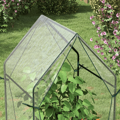 Outsunny Compact Tomato Greenhouse with 2 Zipped Doors - Sturdy & Weatherproof - plants - express.com