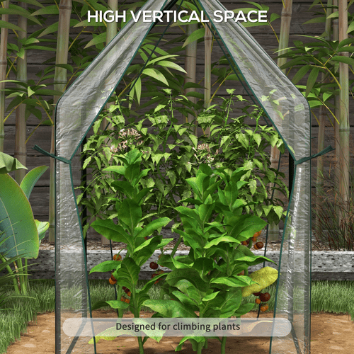 Outsunny Compact Tomato Greenhouse with 2 Zipped Doors - Sturdy & Weatherproof - plants - express.com
