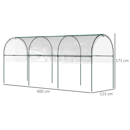 Outsunny Curved Tomato Greenhouse with Guy Ropes & Weatherproof Cover - plants - express.com