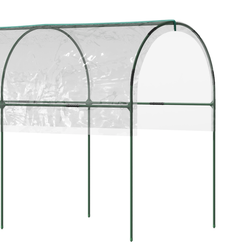Outsunny Curved Tomato Greenhouse with Guy Ropes & Weatherproof Cover - plants - express.com