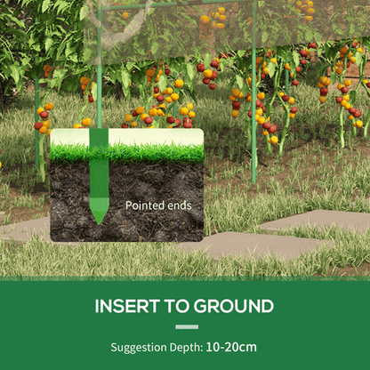 Outsunny Curved Tomato Greenhouse with Guy Ropes & Weatherproof Cover - plants - express.com