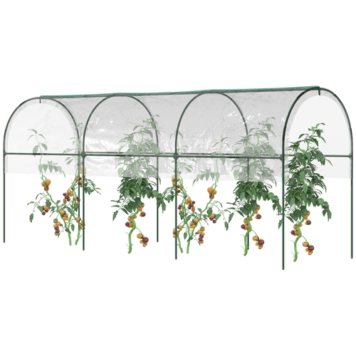 Outsunny Curved Tomato Greenhouse with Guy Ropes & Weatherproof Cover - plants - express.com