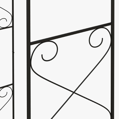 Outsunny Decorative Metal Garden Arch with Double Gate for Climbing Plants - plants - express.com