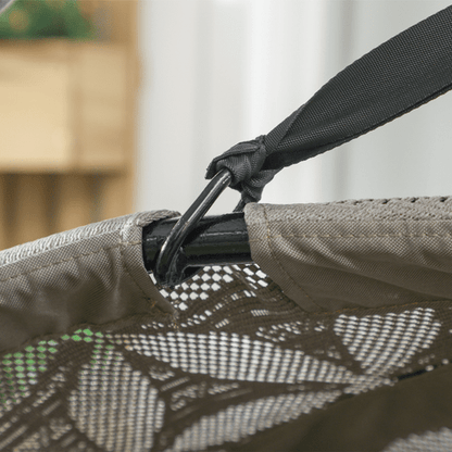 Outsunny Double Hanging Swing Chair with Stand & Cup Holders - Cozy Relaxation! - plants - express.com