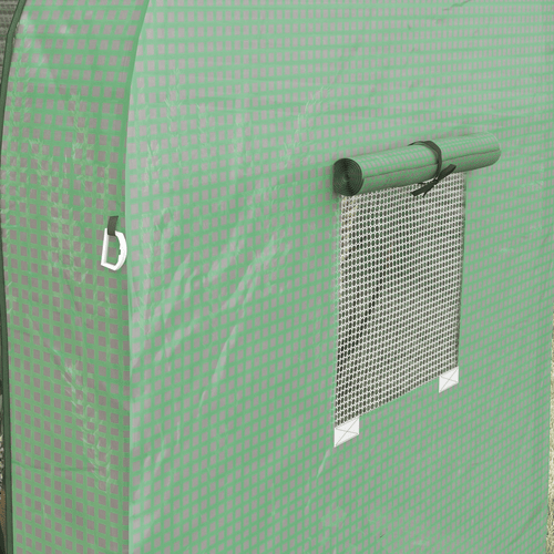 Outsunny Dual - Room Tomato Greenhouse with Roll - up Doors & Mesh Windows - plants - express.com