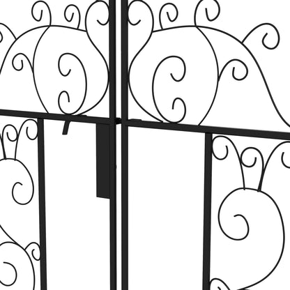 Outsunny Elegant Metal Garden Arch with Double Gate for Climbing Plants - plants - express.com