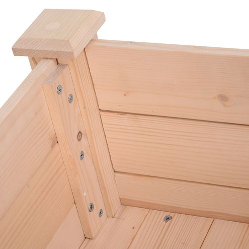 Outsunny Elevated Fir Wood Garden Planter Bed - Nurture Your Green Oasis - plants - express.com