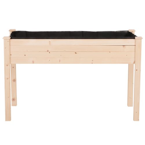 Outsunny Elevated Fir Wood Garden Planter Bed - Nurture Your Green Oasis - plants - express.com