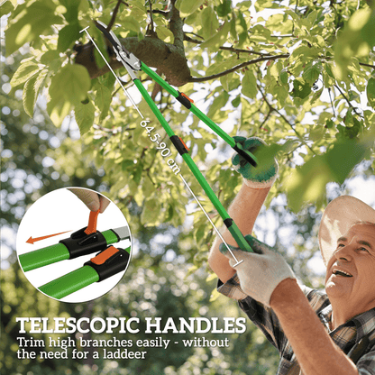 Outsunny Extendable Telescopic Loppers – Perfect for Effortless Garden Pruning! - plants - express.com