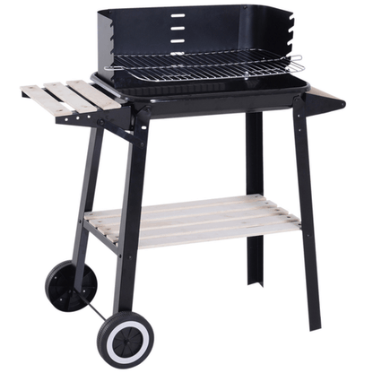 Outsunny Premium Charcoal BBQ Grill - 87cm | Adjustable, Durable & Spacious! - plants - express.com