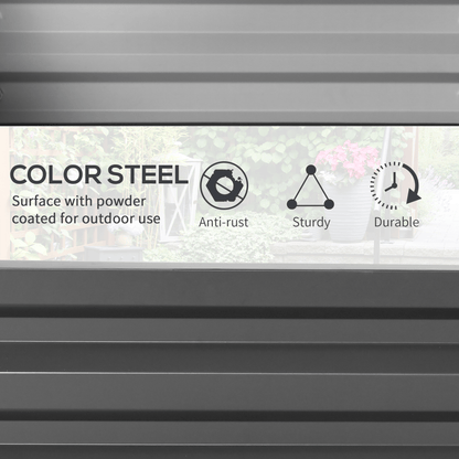 Outsunny Raised Garden Bed Elevated Planter Box for Flowers Light Grey - plants - express.com