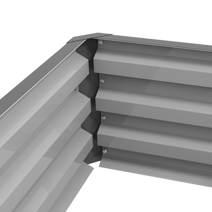 Outsunny Raised Garden Bed Elevated Planter Box for Flowers Light Grey - plants - express.com