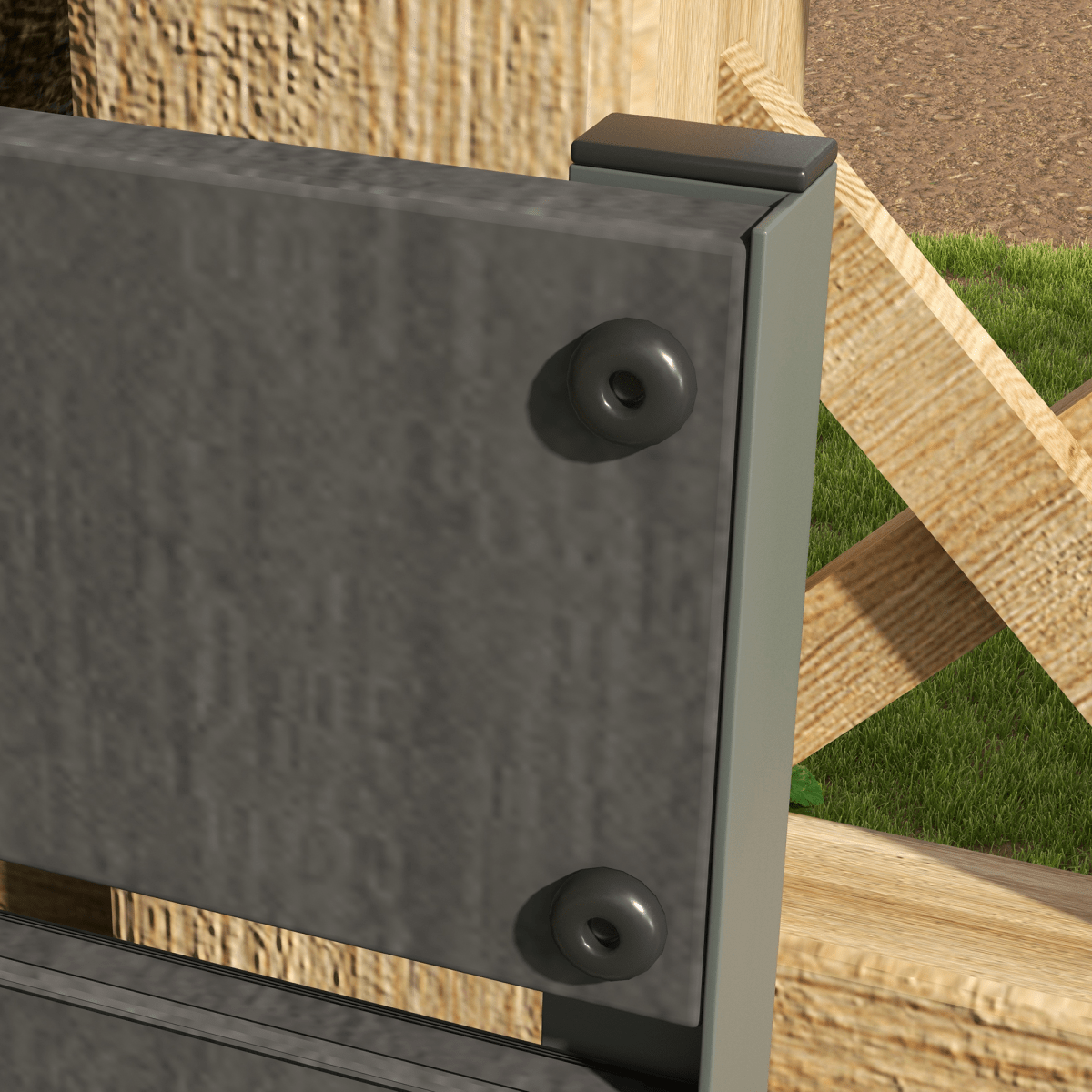 Outsunny Raised Garden Bed with Trellis - Dark Grey Patio Planter - plants - express.com