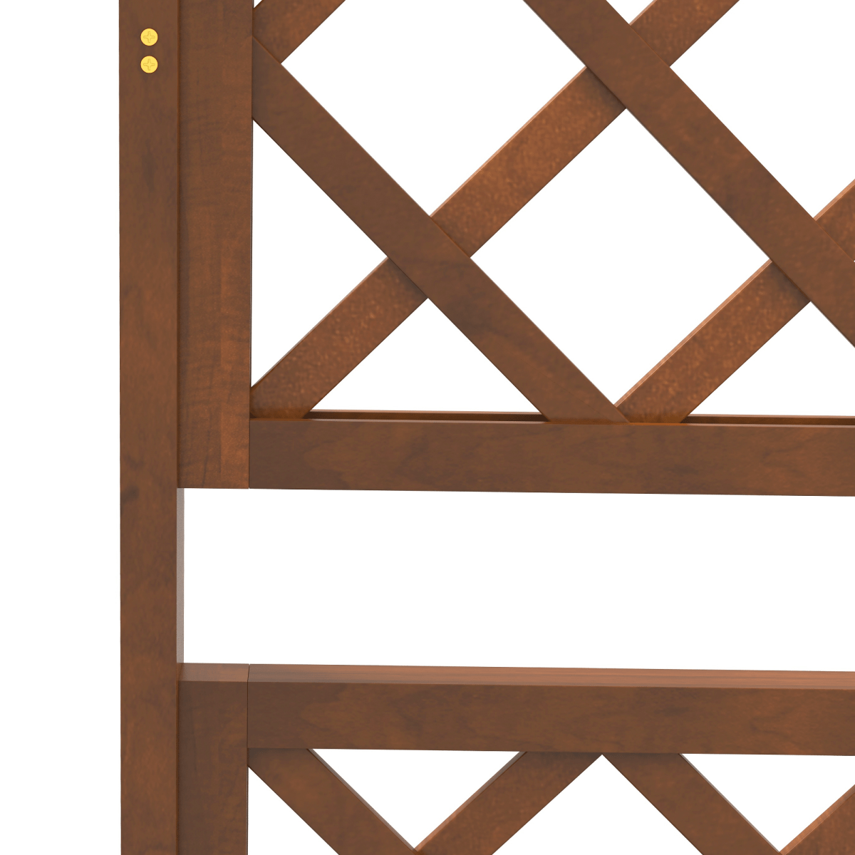 Outsunny Raised Trellis Planter - Stylish Wooden Garden Bed for Climbing Plants - plants - express.com