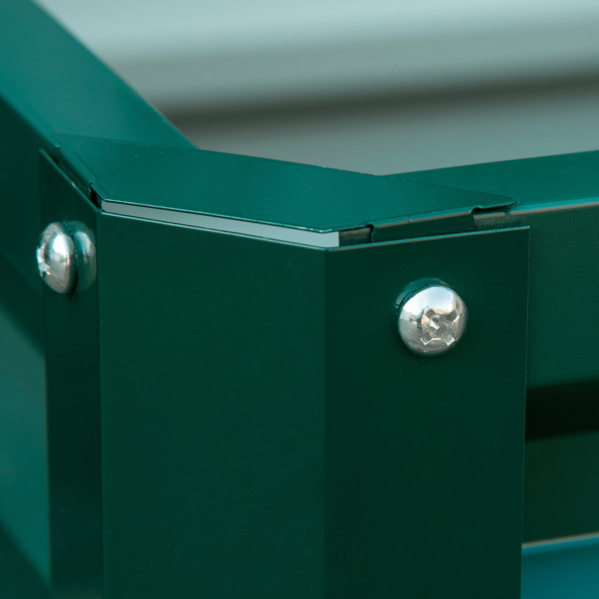 Outsunny Set of 2 Raised Garden Bed Galvanised Planter Box Easy Setup Green - plants - express.com