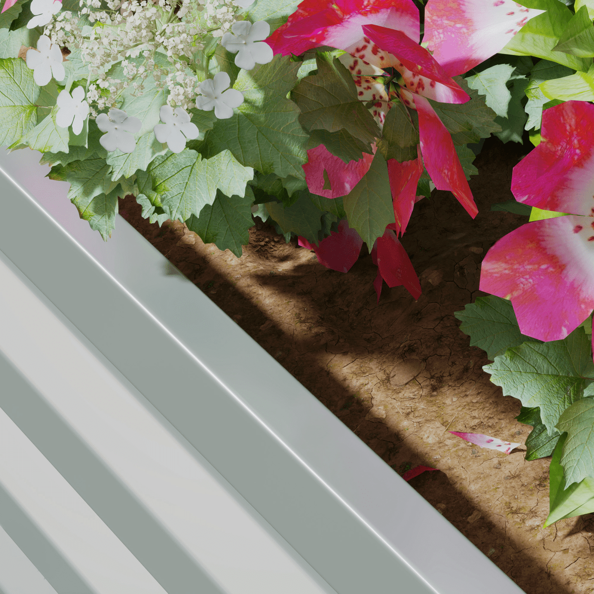 Outsunny Set of 2 Raised Garden Bed Galvanised Planter Box, Light Grey - plants - express.com
