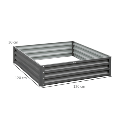 Outsunny Steel Raised Garden Bed - Durable Planter for Flowers & Vegetables - plants - express.com