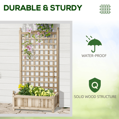 Outsunny Vertical Garden Bed with Trellis – Space - Saving Planter for Home & Outdoors - plants - express.com