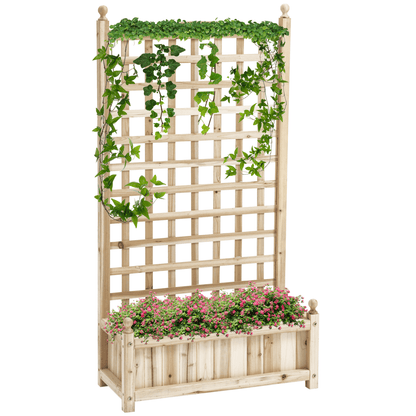 Outsunny Vertical Garden Bed with Trellis – Space - Saving Planter for Home & Outdoors - plants - express.com