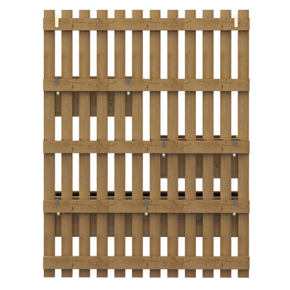Outsunny Wall - Mounted Wooden Planters with Trellis – Versatile Garden Display - plants - express.com