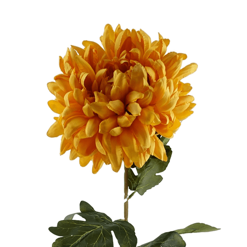 Pack of 6 Extra Large Gold Silk Reflex Chrysanthemums - 75cm Elegance - plants - express.com