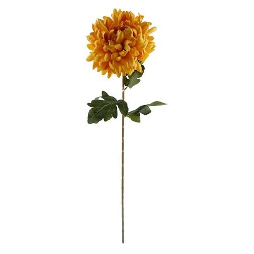 Pack of 6 Extra Large Gold Silk Reflex Chrysanthemums - 75cm Elegance - plants - express.com