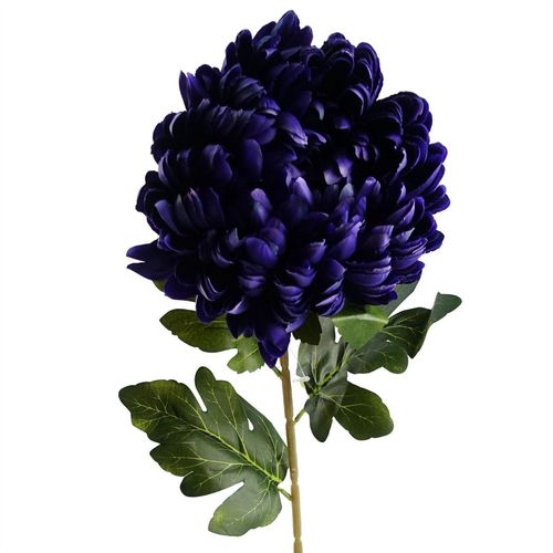 Pack of 6 Extra Large Purple Silk Reflex Chrysanthemums - 75cm Tall - plants - express.com