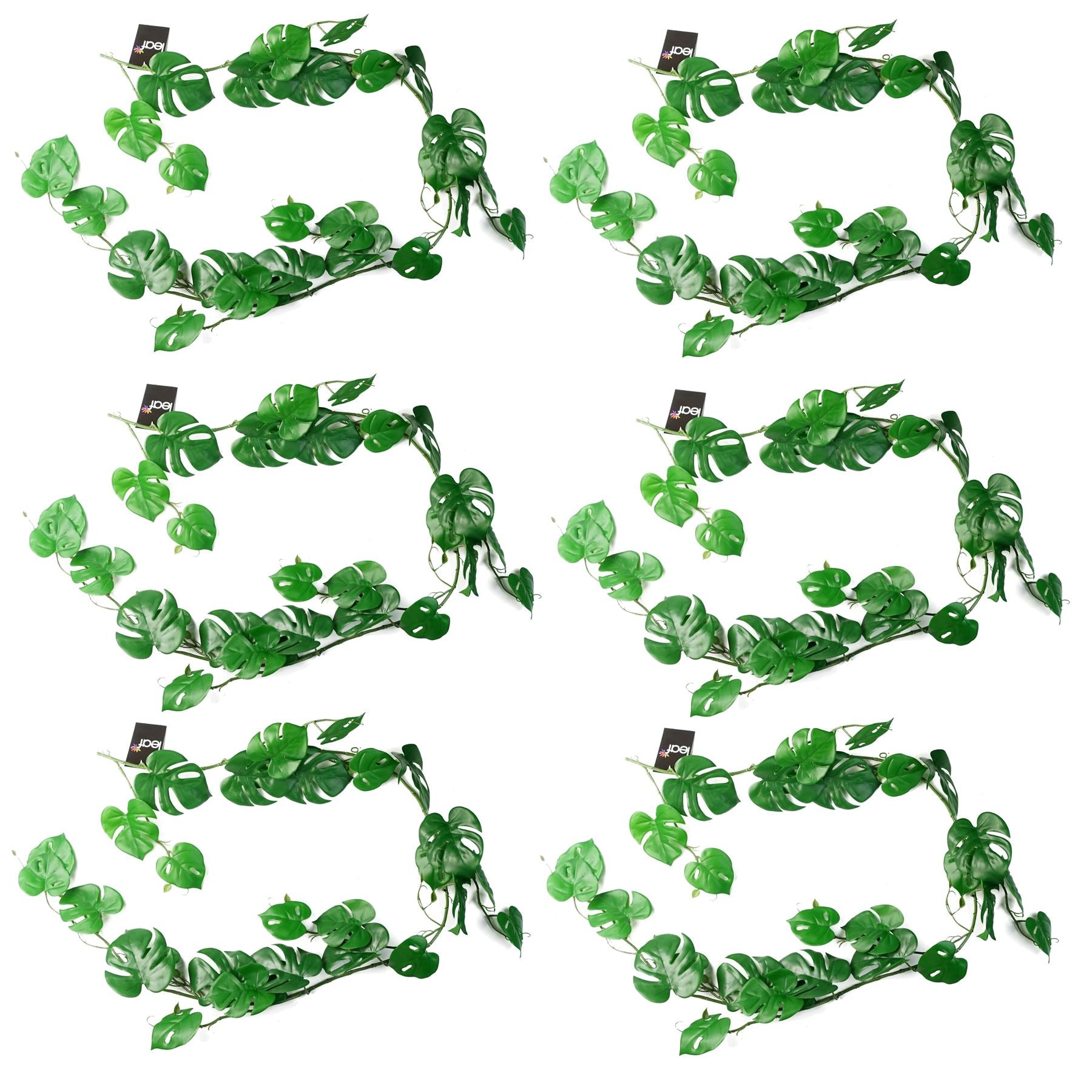 Pack of 6 Lush 180cm Artificial Hanging Monstera Plants - No Planter Included - plants - express.com