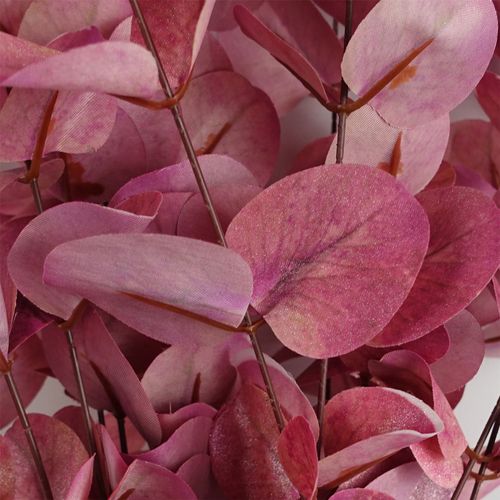 Pack of 6 Realistic Pink Eucalyptus Stems - 80cm Silk Foliage Decor - plants - express.com