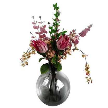 Pack of 6 Realistic Pink Eucalyptus Stems - 80cm Silk Foliage Decor - plants - express.com
