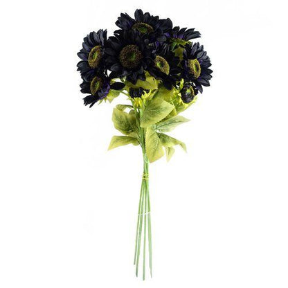Pack of 6 x 88cm Purple Artificial Sunflower - 18 Heads - plants - express.com