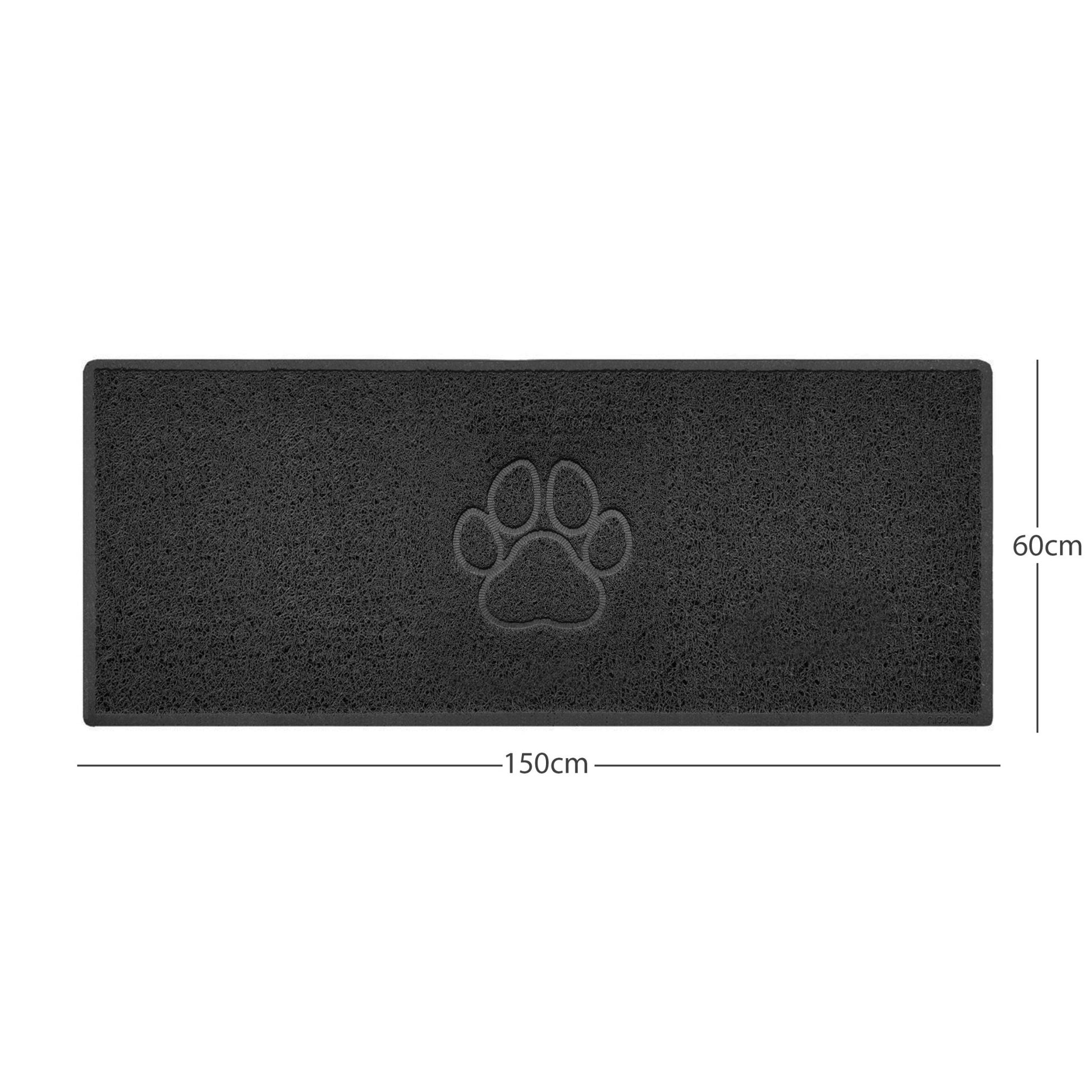 "Paw Print" Embossed Loofah Textured Spaghetti Door Mat - plants - express.com