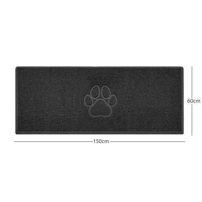 "Paw Print" Embossed Loofah Textured Spaghetti Door Mat - plants - express.com