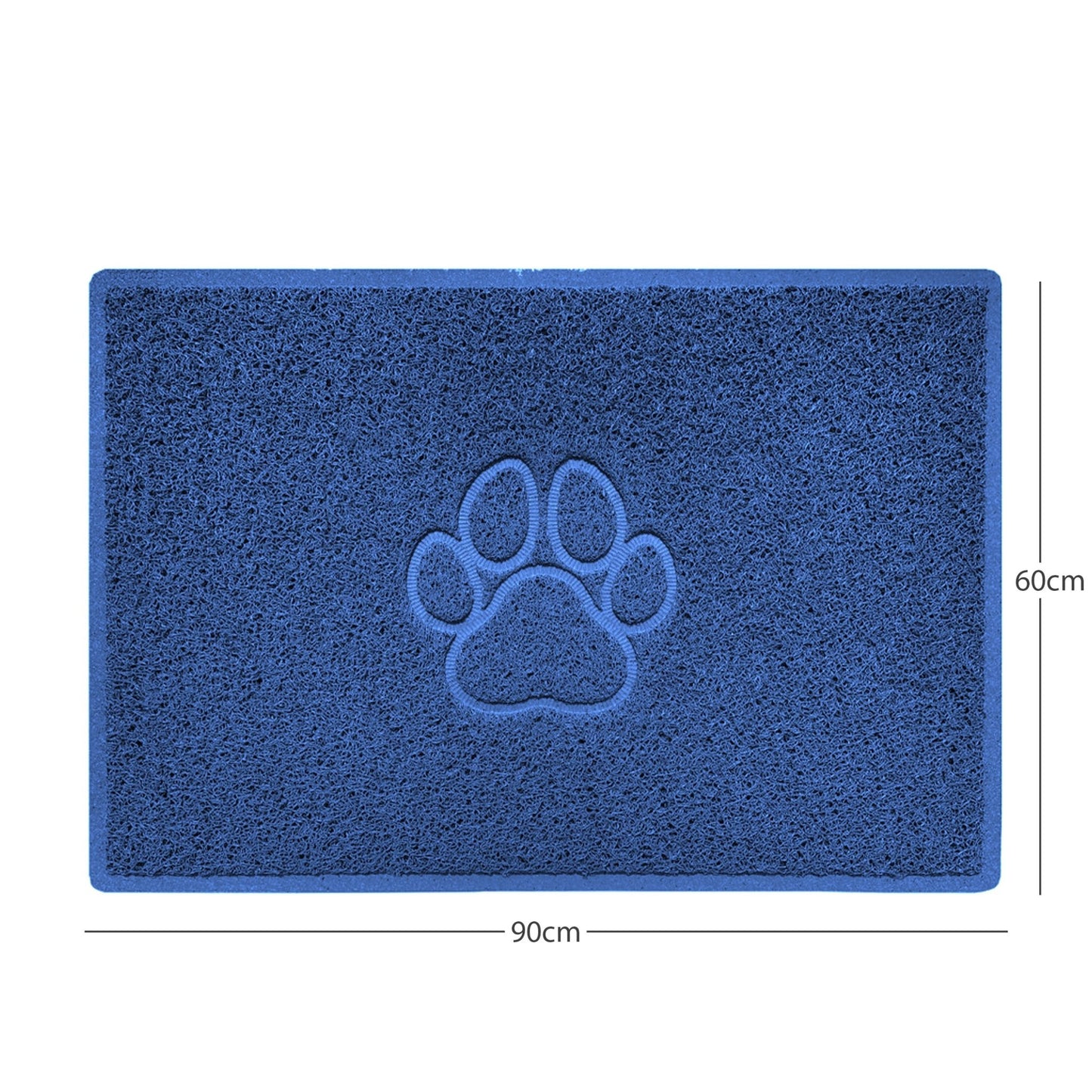"Paw Print" Embossed Loofah Textured Spaghetti Door Mat - plants - express.com