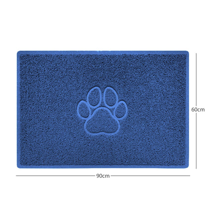 "Paw Print" Embossed Loofah Textured Spaghetti Door Mat - plants - express.com