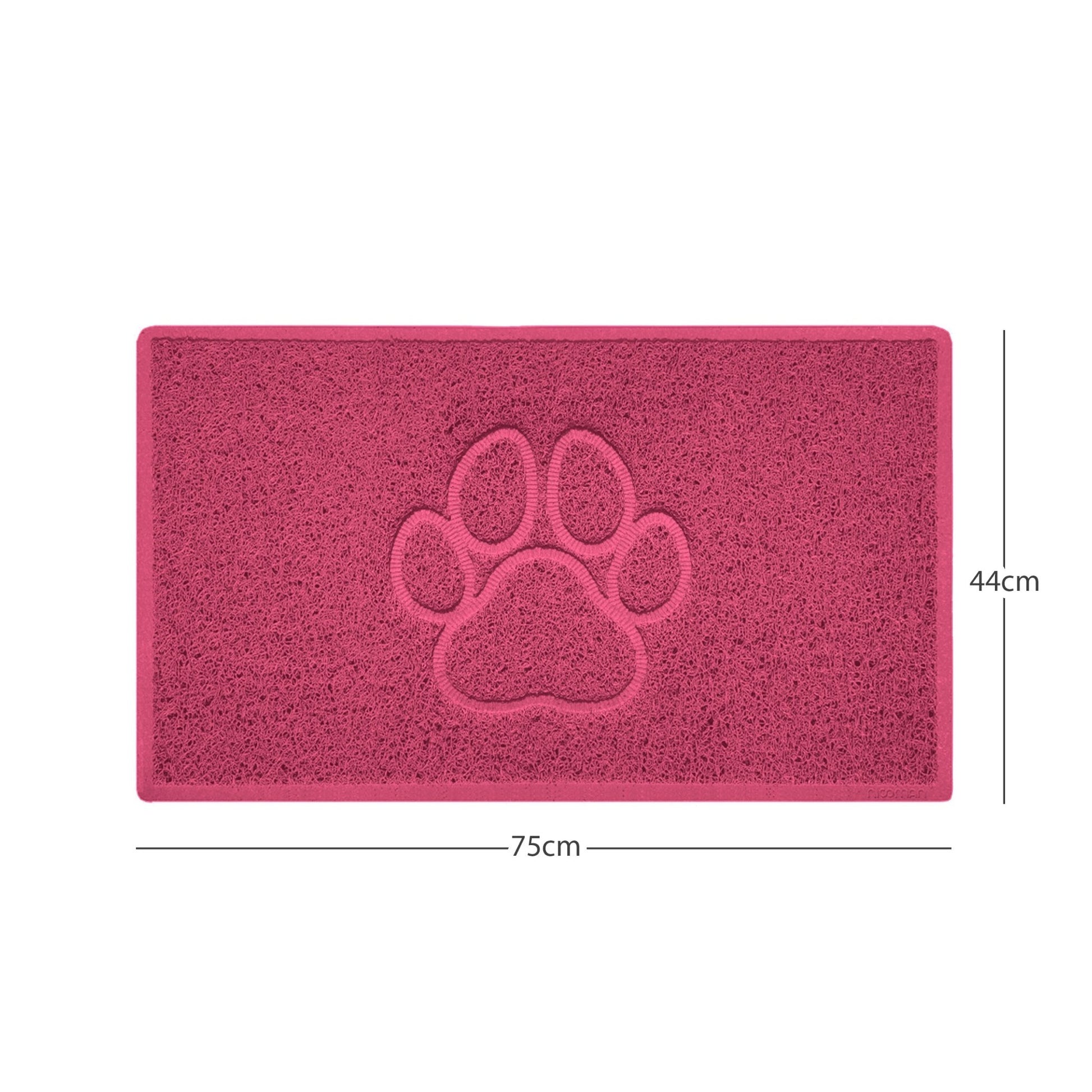 "Paw Print" Embossed Loofah Textured Spaghetti Door Mat - plants - express.com