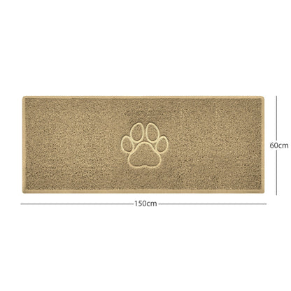 "Paw Print" Embossed Loofah Textured Spaghetti Door Mat - plants - express.com