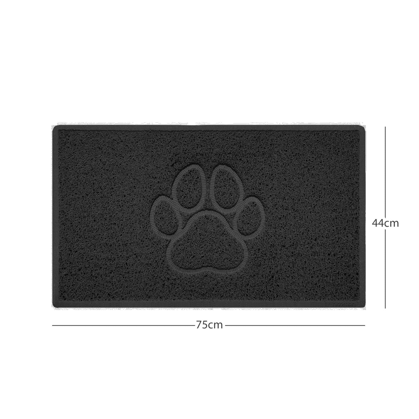 "Paw Print" Embossed Loofah Textured Spaghetti Door Mat - plants - express.com