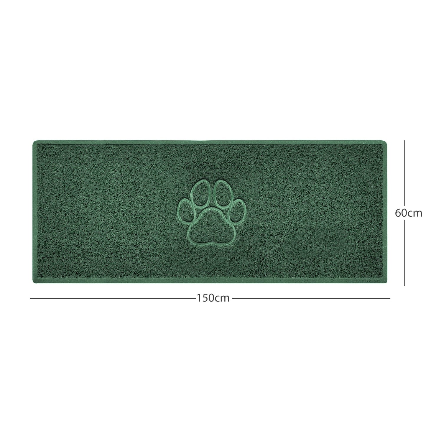 "Paw Print" Embossed Loofah Textured Spaghetti Door Mat - plants - express.com