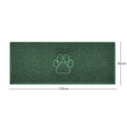 "Paw Print" Embossed Loofah Textured Spaghetti Door Mat - plants - express.com