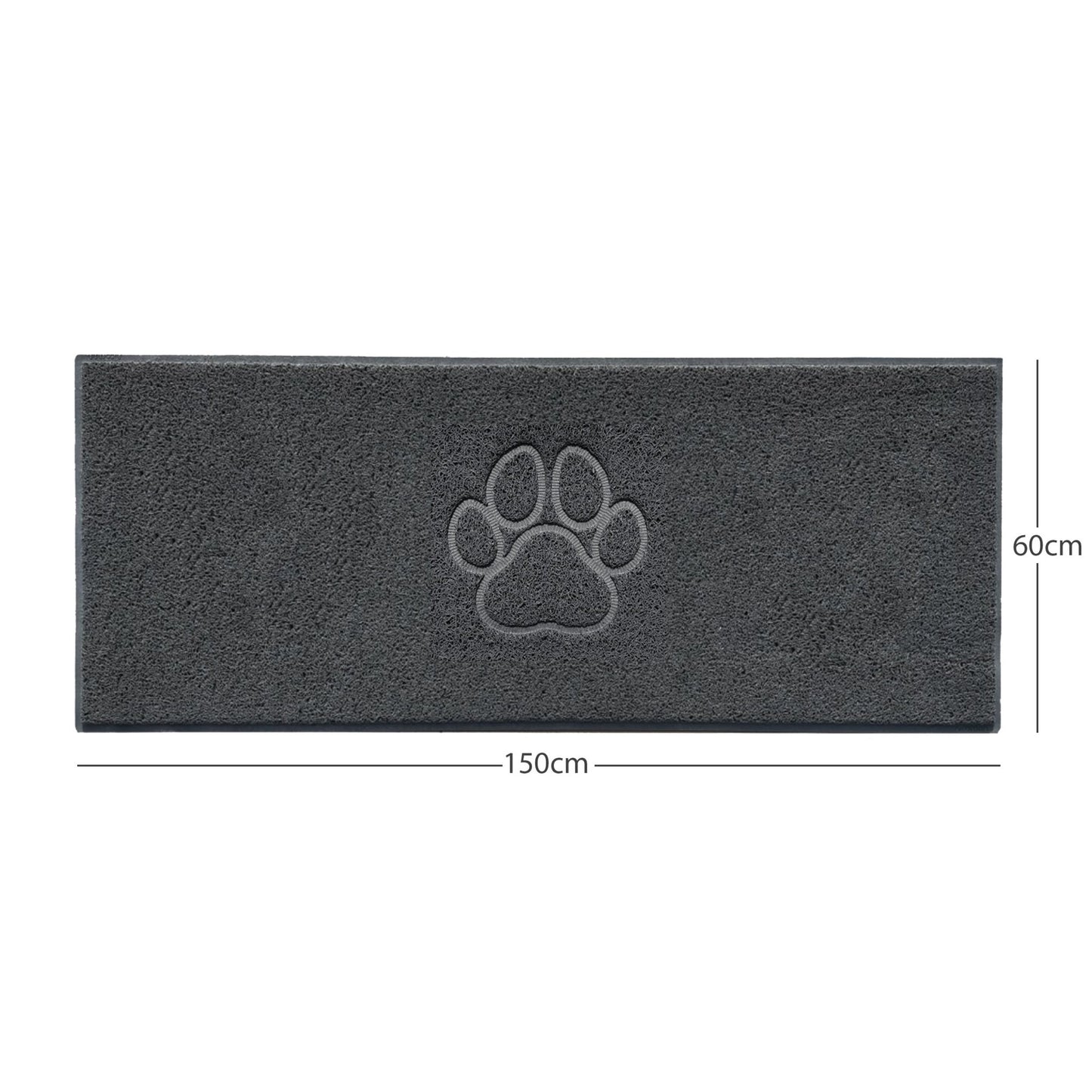 "Paw Print" Embossed Loofah Textured Spaghetti Door Mat - plants - express.com