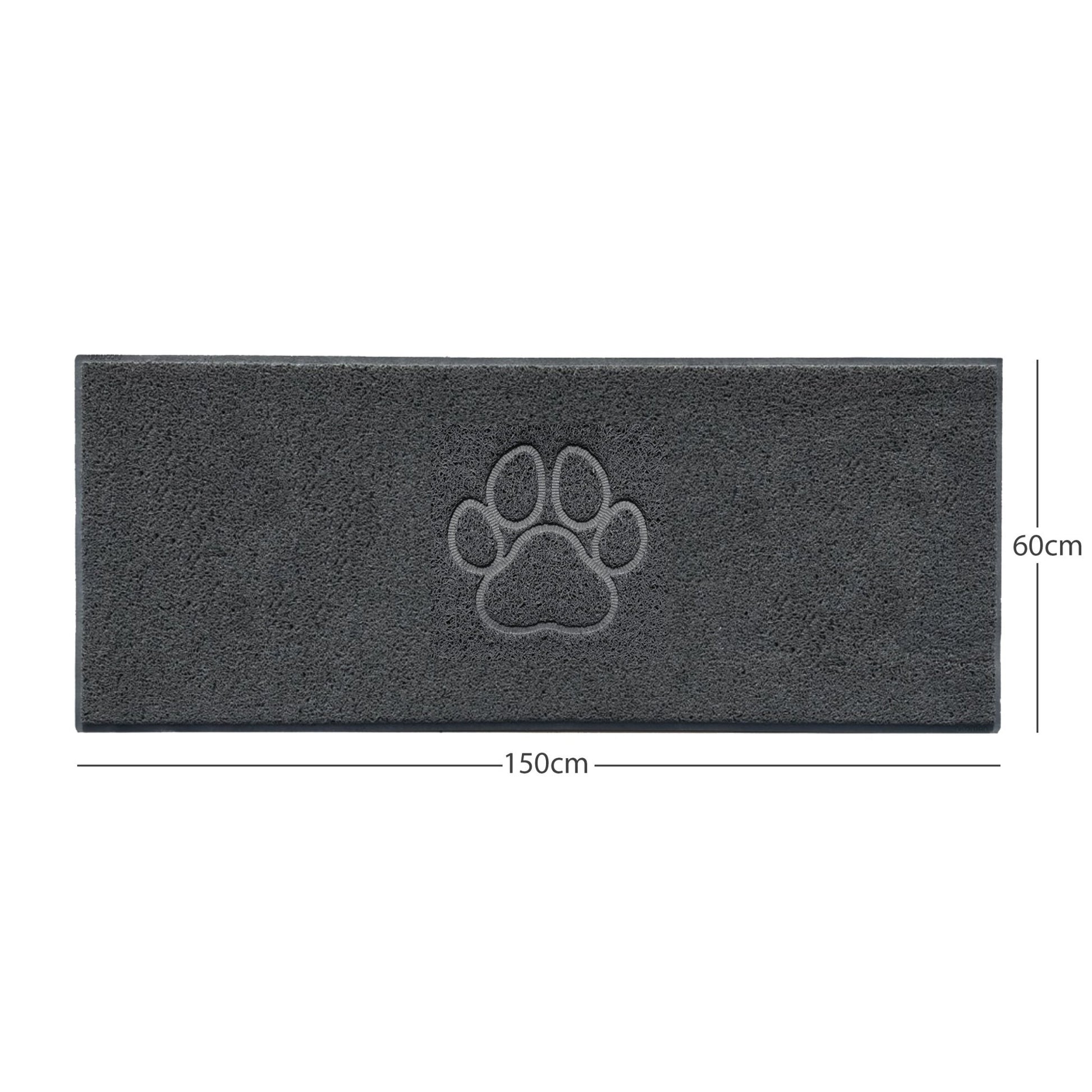 "Paw Print" Embossed Loofah Textured Spaghetti Door Mat - plants - express.com
