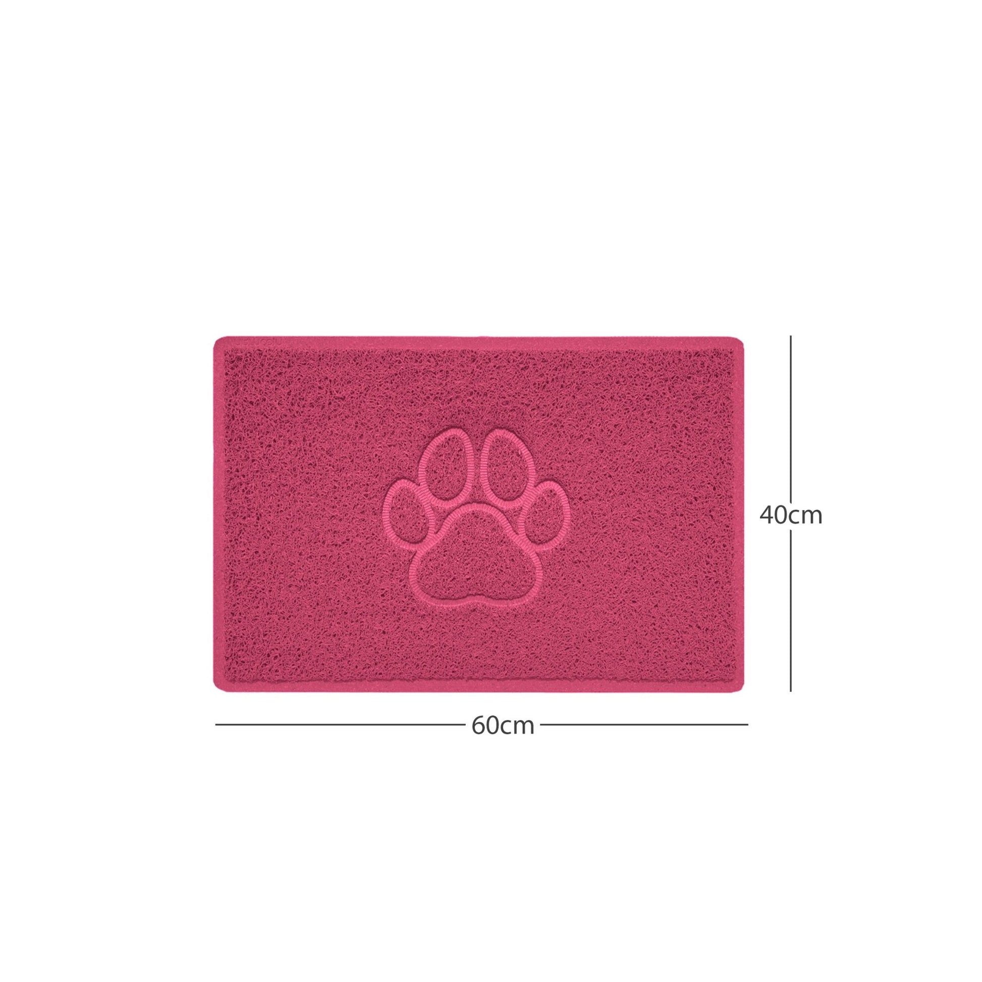 "Paw Print" Embossed Loofah Textured Spaghetti Door Mat - plants - express.com