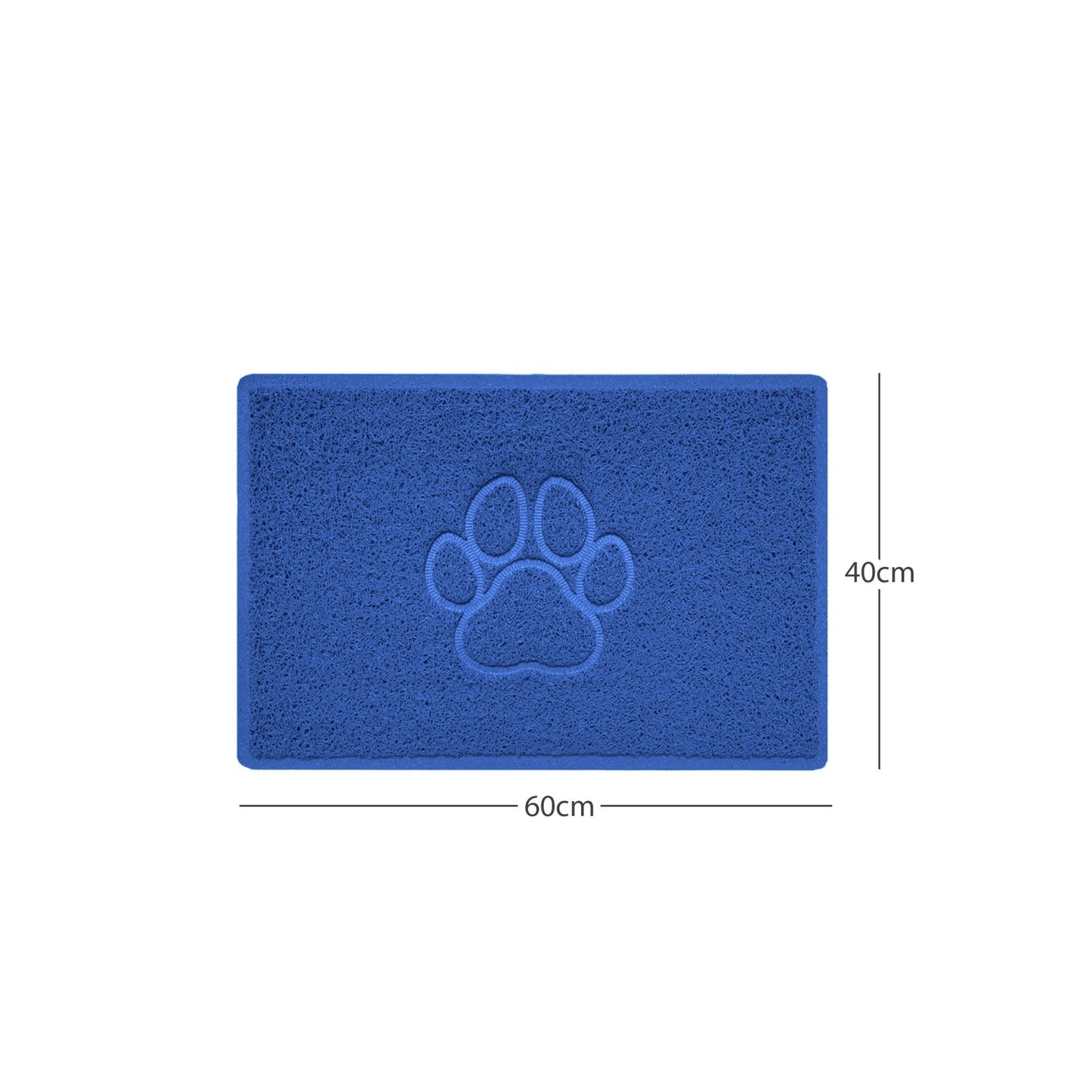 "Paw Print" Embossed Loofah Textured Spaghetti Door Mat - plants - express.com