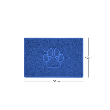 "Paw Print" Embossed Loofah Textured Spaghetti Door Mat - plants - express.com