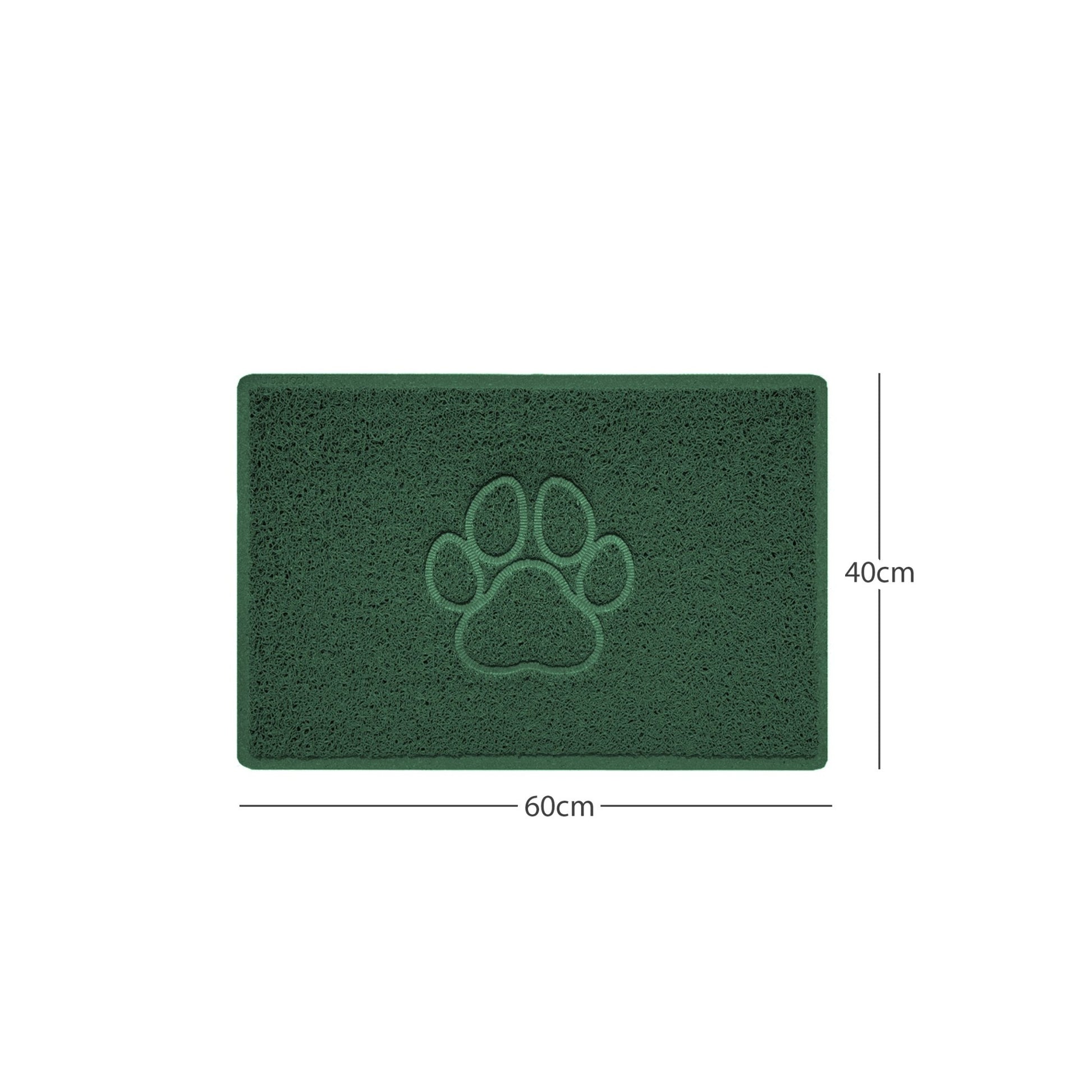 "Paw Print" Embossed Loofah Textured Spaghetti Door Mat - plants - express.com