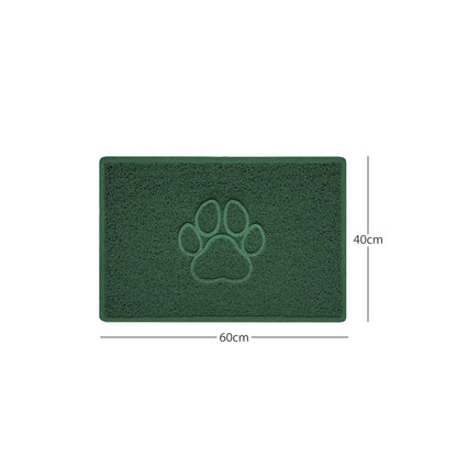 "Paw Print" Embossed Loofah Textured Spaghetti Door Mat - plants - express.com